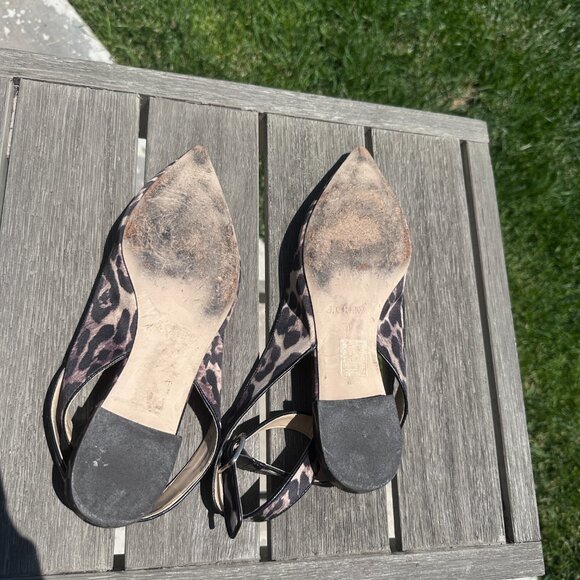 J.Crew Leopard Print Pointed Toe Flats - Picture 4 of 5